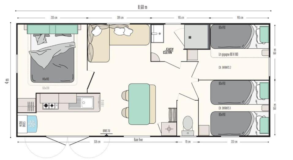Mobil Home 5-6 Personnes Carry Le Rouet 外观 照片